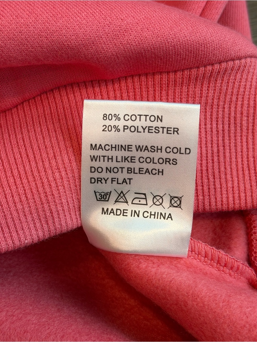PARKE Coral Pink Crewneck Sweatshirt - Picture 4 of 5